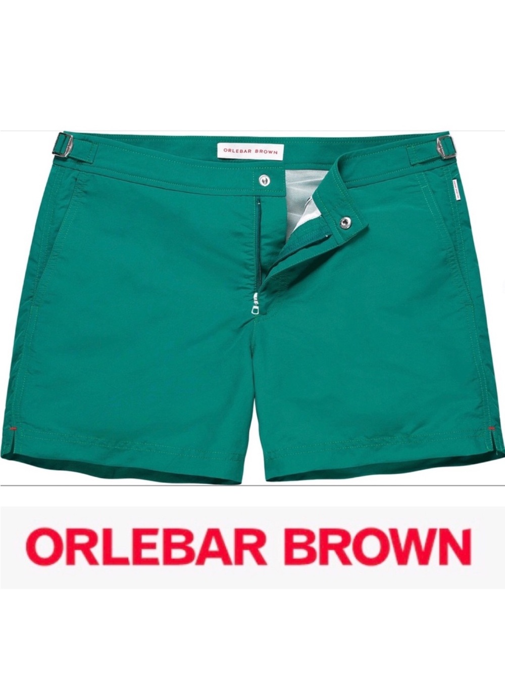 Orlebar Brown Green Style Setter Swim Trunks size 32